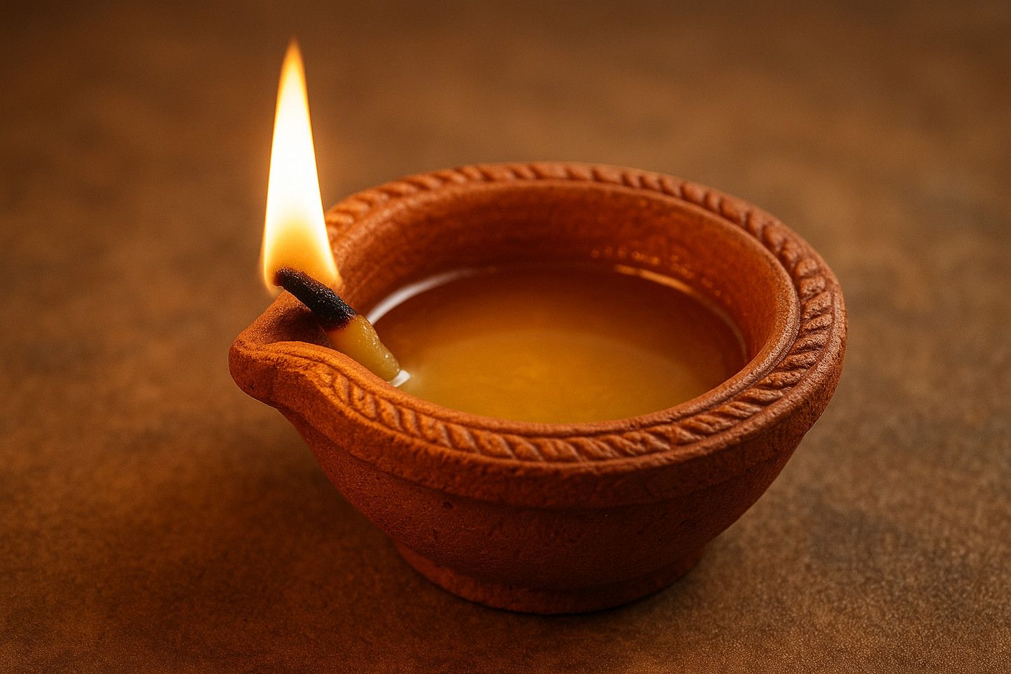 caly diya filled with wax small